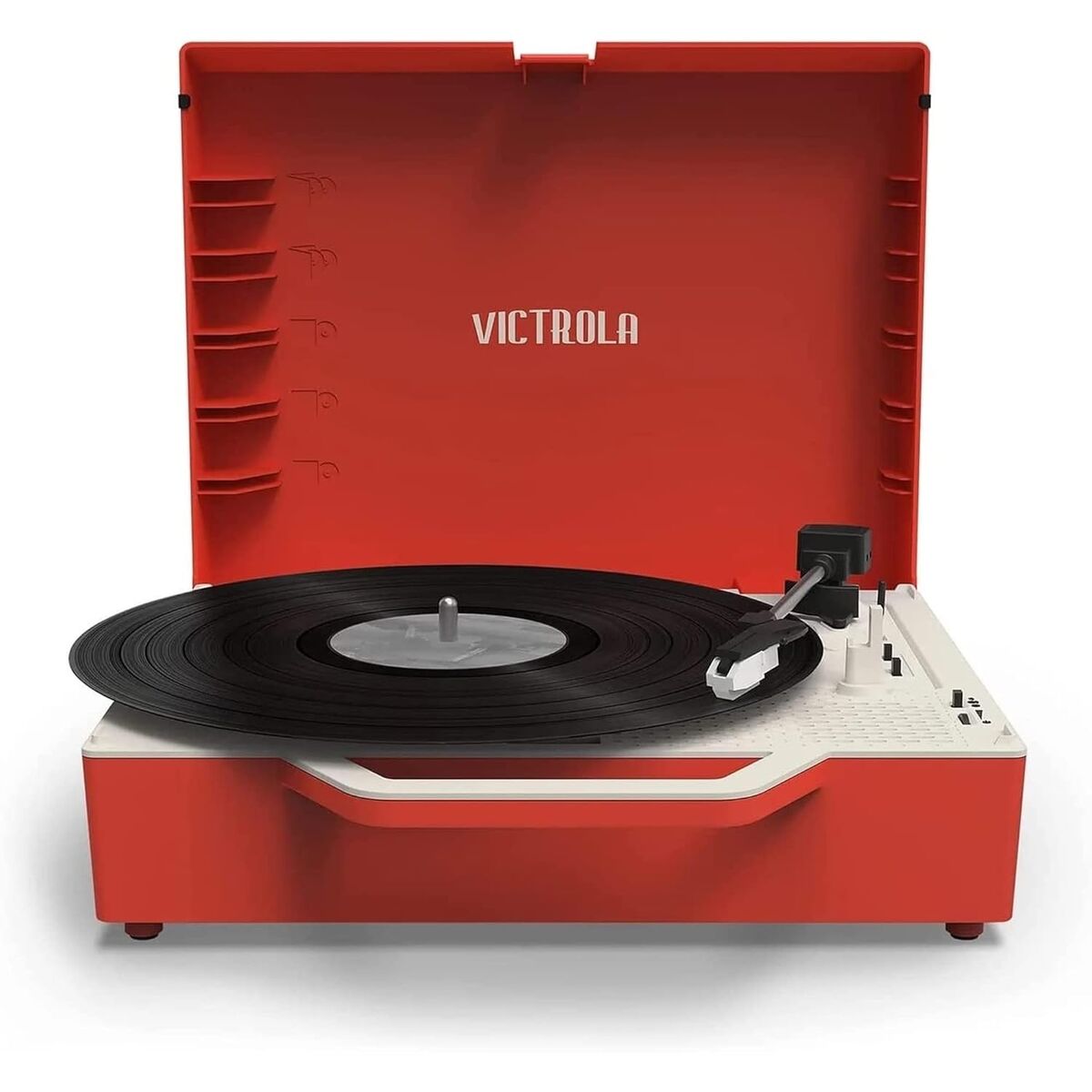 Record Player Victrola Re-Spin Red-10