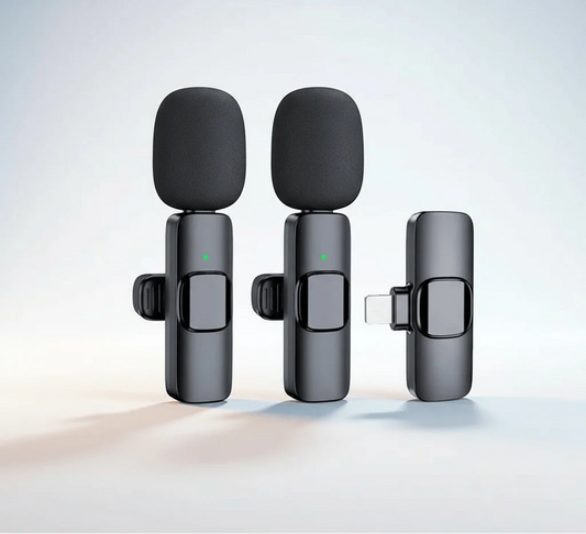 Microfone de Lapela Sem Fio Basix 2.4g