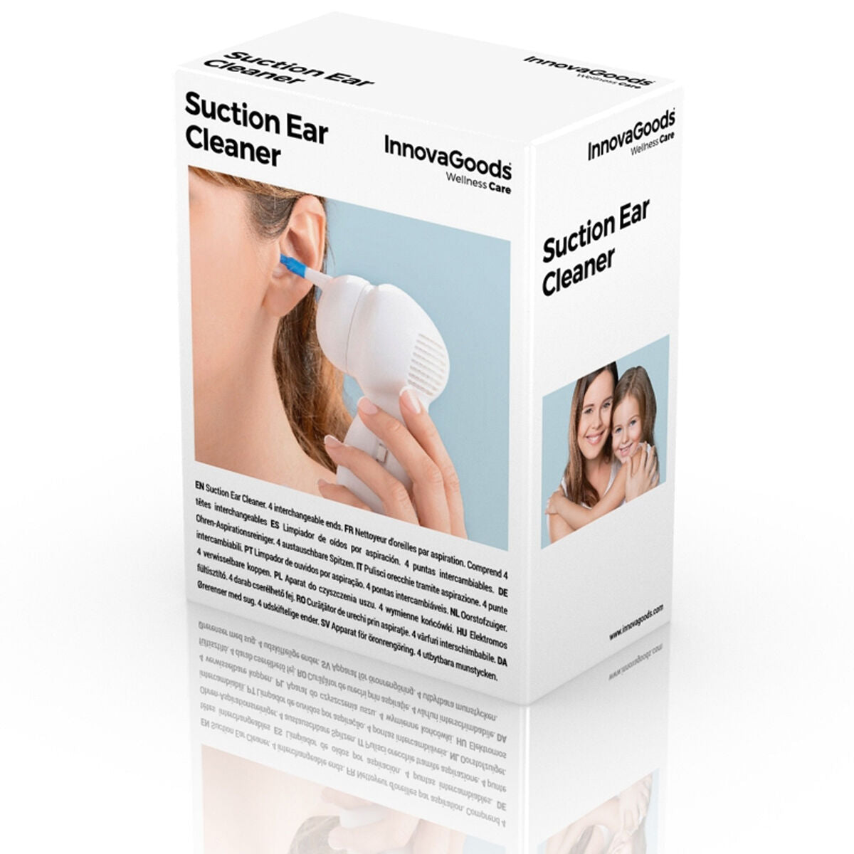 Limpador Elétrico de Ouvidos Reutilizável InnovaGoods para Higiene Auricular em Casa-1