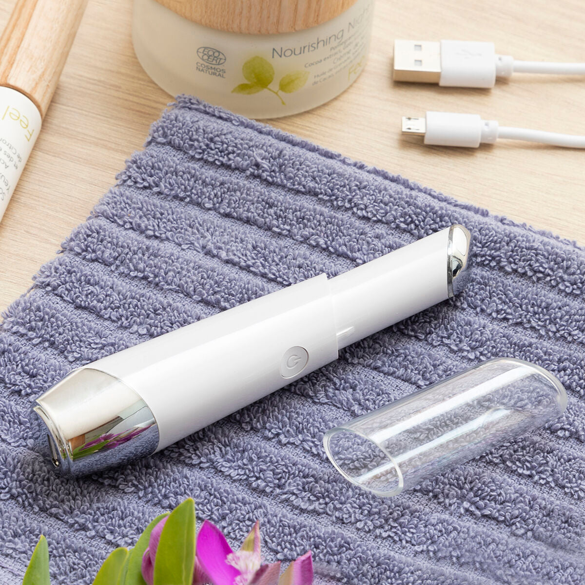 Massageador Elétrico de Olhos InnovaGoods com Luz LED, Calor e Vibração para Cuidado Diário-11