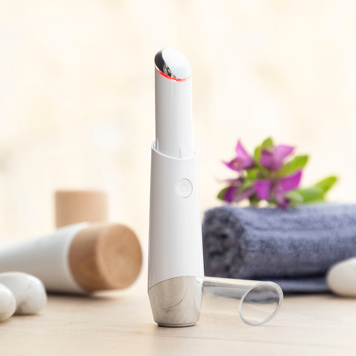 Massageador Elétrico de Olhos InnovaGoods com Luz LED, Calor e Vibração para Cuidado Diário-7